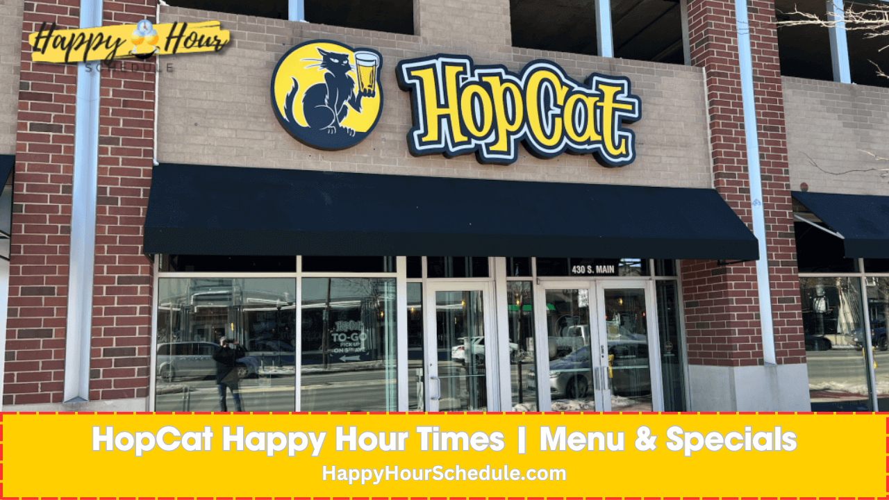 Hopcat Happy Hour times, menu specials, drink specials