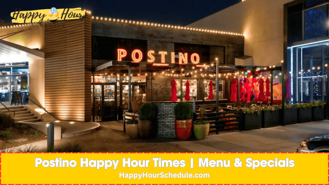 Postino Happy Hour times, menu specials, drink specials