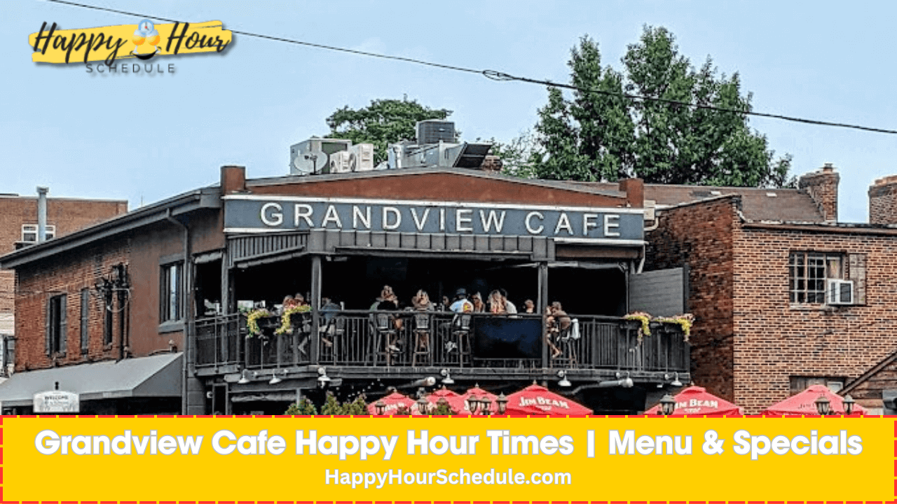 Grandview Cafe happy hour menu, drinks and specials